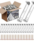 25 Pack 5 Inch Hidden Gutter Hangers Clip Style With Screws For Standard K Style Aluminum Gutters Bracket Heavy Duty Clip Hooks