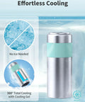 22 Oz Double Wall Insulated Stainless Steel Breast Milk Cooler Bottle For Nurses Keep It Chill Straight Up Fresher Formula Portable Travel Nursing Storage Flask with cooling gel.
