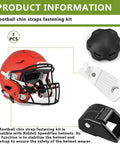 Top Shelf Football Helmet Chin Strap Hardware Bundle Delivering Bulletproof Strap Loc And Cam Loc Retention In Clean White Finish with Riddell SpeedFlex components.