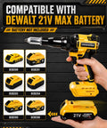 Heavy Duty Brushless Electric Rivet Gun Cranking Out 2698 Pounds Of Raw Power Cordless Rivet Tool with DEWALT battery compatibility
