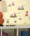 Peppa Pig Peel And Stick Wall Decals Set Featuring 131 Easy-Apply Removable Wall Decals For Kids Rooms Made In USA No Residue