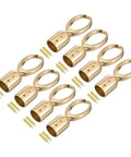 Gold Cord End Cap Set Of 8 For Tassel Jewelry Making And Bag Strap DIY 63x25mm End Caps With 15mm Hole And 18mm Outer Dia