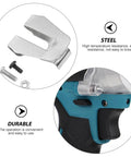 Heavy Duty Cordless Brushless Impact Wrench Kit With Rechargeable Battery, 520Nm Torque Quick Change Chuck close-up of steel chuck and grip.