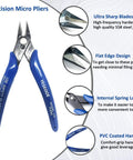10 Pack Flush Wire Cutters Pliers Set With Diagonal Side Cutting Jaws For Jewelry Making And Crafts Ultra Sharp High Carbon Steel Blades Five Inch Palm Size
