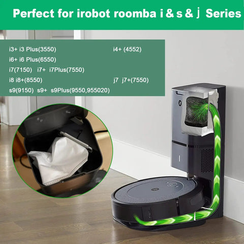 20 Pack Roomba Vacuum Bags For All Clean Base Automatic Dirt Disposal Replacement Bags With Easy Install For I3 I3 Plus I4 I4 Plus