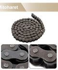 Get Your 100 Ft Roller Chain Kit With Connecting Link And Keep Your Machines Running Smoothly As This Heavy Duty Industrial Grade Link Is Perfect For Farm Trucks And Construction Jobs Because It Runs Super Tight And Lasts Long When You Push Hard To, 100 ft steel roller chain