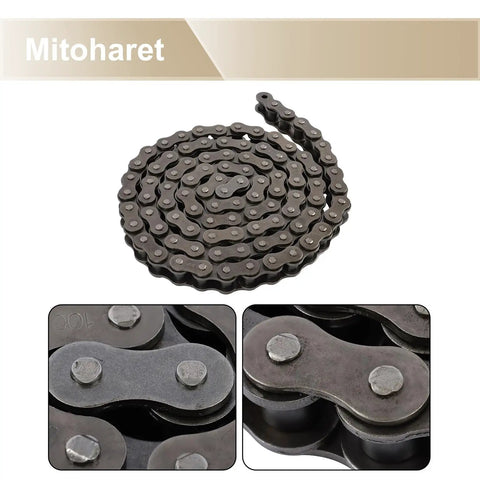 Get Your 100 Ft Roller Chain Kit With Connecting Link And Keep Your Machines Running Smoothly As This Heavy Duty Industrial Grade Link Is Perfect For Farm Trucks And Construction Jobs Because It Runs Super Tight And Lasts Long When You Push Hard To, 100 ft steel roller chain