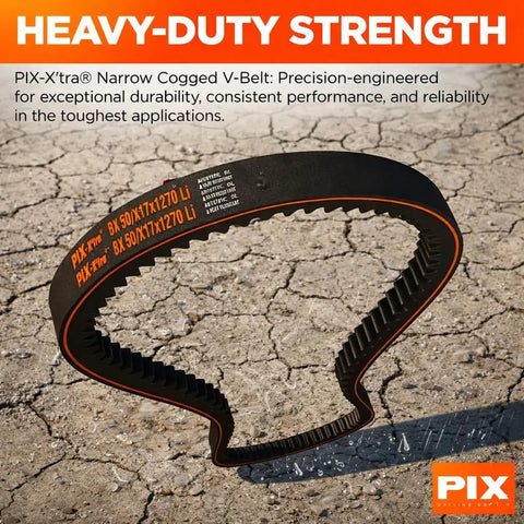 Cogged 3VX630 VBelt EPDM Cushioned Flexible Built Tough Three Eighths By Sixty Three Inches Industrial Drive Belt