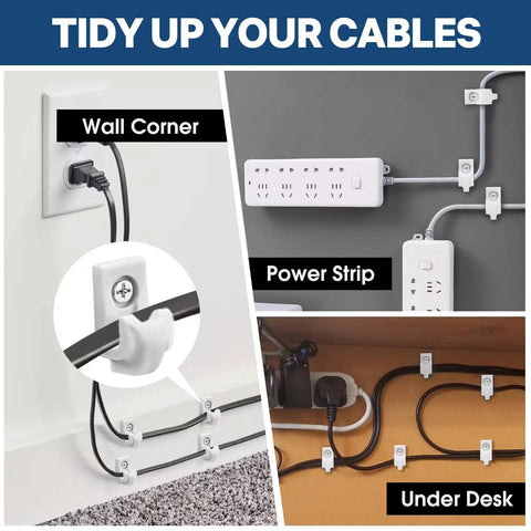 Heavy Duty Wire Shelf Clips With Screws And Anchors For Closet Wall Brackets White Plastic Shelving Hardware 25 Pack securing cables on wall