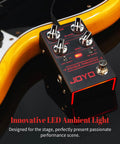 Bass Overdrive Pedal With Blend Dial For Clean Mix And Edge Mid And Gain Boost Switches Tone Volume And Gain Knobs True Bypass Built For Punchy Low End And Saturated Grit Double Thruster R28 on guitar