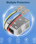 Beefed Up 10A 120W Golf Cart Buck Converter 16V To 58V DC Input To 12V Regulator Waterproof Aluminum Shell