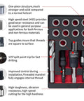 M14X1.5 Thread Repair Kit With Stainless Steel Inserts Ten Pieces Includes Drill Tap Counterbore Install Driver And Guides In An EVA Box