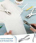 Set Of 36 Circle Hole Punches for crafting and scrapbooking, handheld paper puncher with 5-sheet capacity, easy to use and durable.