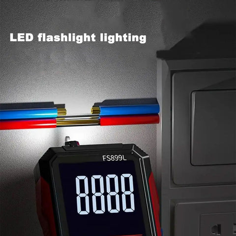 Pro Grade USB Rechargeable Digital Multimeter With 6000 Counts, Auto Range Display, LED lighting on electrical wires