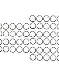 50 Piece Circlip Snap Ring Kit For 507 AC Compressor Clutch Direct Replacement Iron Black C Clips 1.8mm Thick