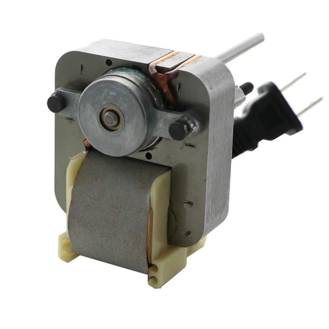 Universal Heater Vent Fan Motor Replacement 0.9 Amp 120V 3200 RPM CW 7/32 x 3 Shaft With 2 Mounting Studs visible
