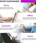 Ultra Comfy Gel Seat Cushion With Double Thick Egg Design And Non Slip Cover for home, office, commute, and travel use