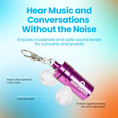 Dope Concert And Festival Ear Plugs With High Fidelity Sound Filters Clear Discreet Design Up To 18dB Noise Reduction Reusable