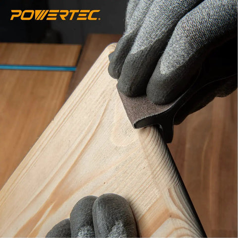 Pro Grade Emery Cloth Sandpaper Roll 120 Grit 1.5 In X 10 Yards Aluminum Oxide Abrasive for woodworking on wood surface.