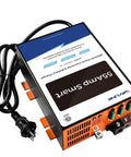 Rock Solid 55 Amp RV Power Converter And Battery Charger 120V AC To 12V DC plug-in unit with accessible connectors for trailers.