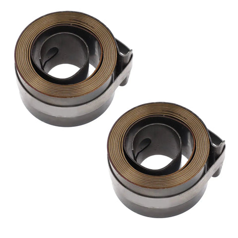 Two Pack Drill Press Return Spring For Bench Drills, Metal Quill Feed Coil Replacement, Spring Steel Quill Return Spring For Horizontal And Vertical Drill Presses, Automatic Quill Retraction To Top Position, Easy Install And Durable.