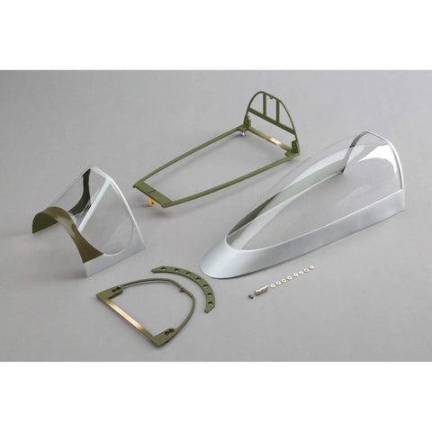 P51D 60cc RC Canopy Replacement for Model Airplane Clear Durable Cover with Easy Install Hangar 9 Compatible Spare Part