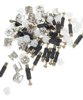 30 Sets M6 Cam Lock Fittings Furniture Hardware Fastener Kit With Zinc Alloy And Plastic Three In One Connectors
