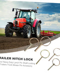 Spring Loaded Lynch Pin Fastener Kit 10 Pcs Heavy Duty Hitch Lock Pins For Farm Lawn Garden Trailers Tractor Mower Galvanized Shaft Locking Pin Assortment on tractor