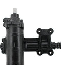 Built Tough Power Steering Gear Box Assembly For Jeep Wrangler 3.6L V6 2007 Through 2017 showing top view, black metal, precision design.