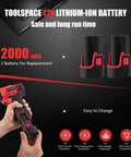 12V Cordless Buffer Polisher Kit With 3 Inch Mini Car Buffer And Sander, Includes 2 Li Ion Batteries And 46 Piece Accessory Set