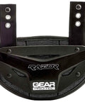 Razor Football Back Plate With Hex Foam Side Panels And SAS TEC Spine Insert For Cooler Air Flow And Flexible Lower Back Protection 12 By 7 Inches Universal T Nut And Screw Attachment System front view