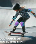 Kickin Safe Kids Protective Gear Set Knee Pads Elbow Pads Wrist Guards for Roller Skating BMX Cycling Skateboarding