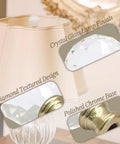 Sleek Clear Crystal Lamp Finials Two Pack With Polished Gold Screw Bases Solid Pick For Floor And Table Lamps To Quick Boost Your Home Decor Game Today, showcasing detailed design.