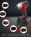 Real Deal AC To DC Voltage Converter For Milwaukee M18 Power Tools 120V To 18V Transformer with cordless tool and batteries.