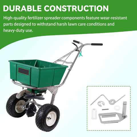 Fertilizer Spreader Agitator Kit For Lesco 80/50lb Push Spreaders DIY Ready Complete Repair Kit with agitator and components