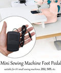 Mini Sewing Machine Foot Pedal Switch for Small Sewing Machines, hands-free control, held in hand, suitable for 6V machines