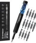 Pen Style Magnetic Precision Screwdriver Set With 27 In 1 Mini Bits, 12 Double End Bits Stored In Handle, Handy Anti Slip Ergonomic Grip