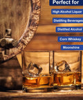 Hydrometer Alcohol Meter Kit 0 to 200 Proof and 0 to 100 Tralle With Test Jar Alcohol Proof Tester For Liquor Moonshine Spirits and Distilled Beverages Easy Home Proofing Tool For DIY Enthusiasts With Precise Readings And Quick Results, for moonshine and whiskey
