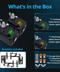 Components of Universal Garage Door Safety Sensor Kit With Brackets, Drop-In Replacement For Most Openers After 1997