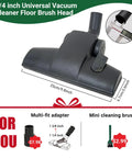 Universal 1.25 Inch 32mm Vacuum Cleaner Brush Head With Dual On Floor And Carpet Modes Fits Most Major Brands