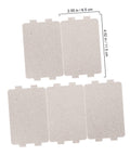 5 Pack Mica Flakes Microwave Oven Heat Resistant Plates Insulation Sheet Replacement For Microwave Oven Protection Durable