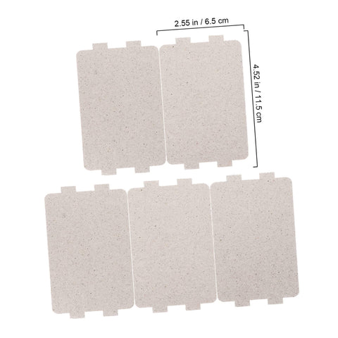 5 Pack Mica Flakes Microwave Oven Heat Resistant Plates Insulation Sheet Replacement For Microwave Oven Protection Durable