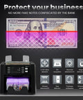 Multi Currency Money Counter Machine With Counterfeit Detection And Printer Touch Screen Cash Counter under bill scan