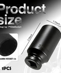 Heavy Duty 32mm Socket Featuring Half Inch Drive And 12 Point Impact Design with dimensions 3.10x1.75 inches, ideal for stubborn nut removal.