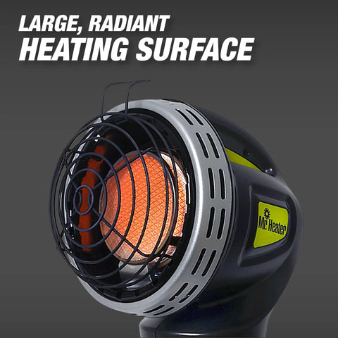 Portable 4000 BTU Radiant Propane Heater For Golf Carts Heats Up To 100 Sq Ft With A 1 Lb Cylinder, close-up of heating surface
