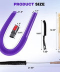 Dryer Vent Cleaner Kit With Flexible Crevice Tool And Drum Lint Brush Attachments For V7 Through V15 Vacuums A 4 Piece Set Built