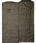 Ultralight Camping Sleeping Bag With Left Or Right Zip Compact Travel Ready Breathable Liner Zips Together For Two Olive Green