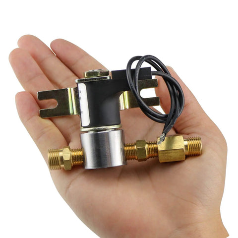Universal 24 Volt Humidifier Solenoid Valve Assembly Replacement For GeneralAire Humidifiers 1042 Series in hand