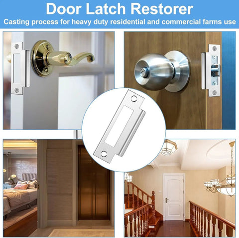 Beefed Up Heavy Duty Zinc Plated Strike Plate For Mortise Locks With Three Quarter Inch Wide By Two And Three Quarter Inch Tall Cutout