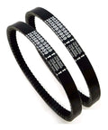 Close-up of Three Piece 30 Series Go Kart Drive Belt Set Replaces Manco 5959 And Comet 203589 Fits 5HP To 7HP Karts